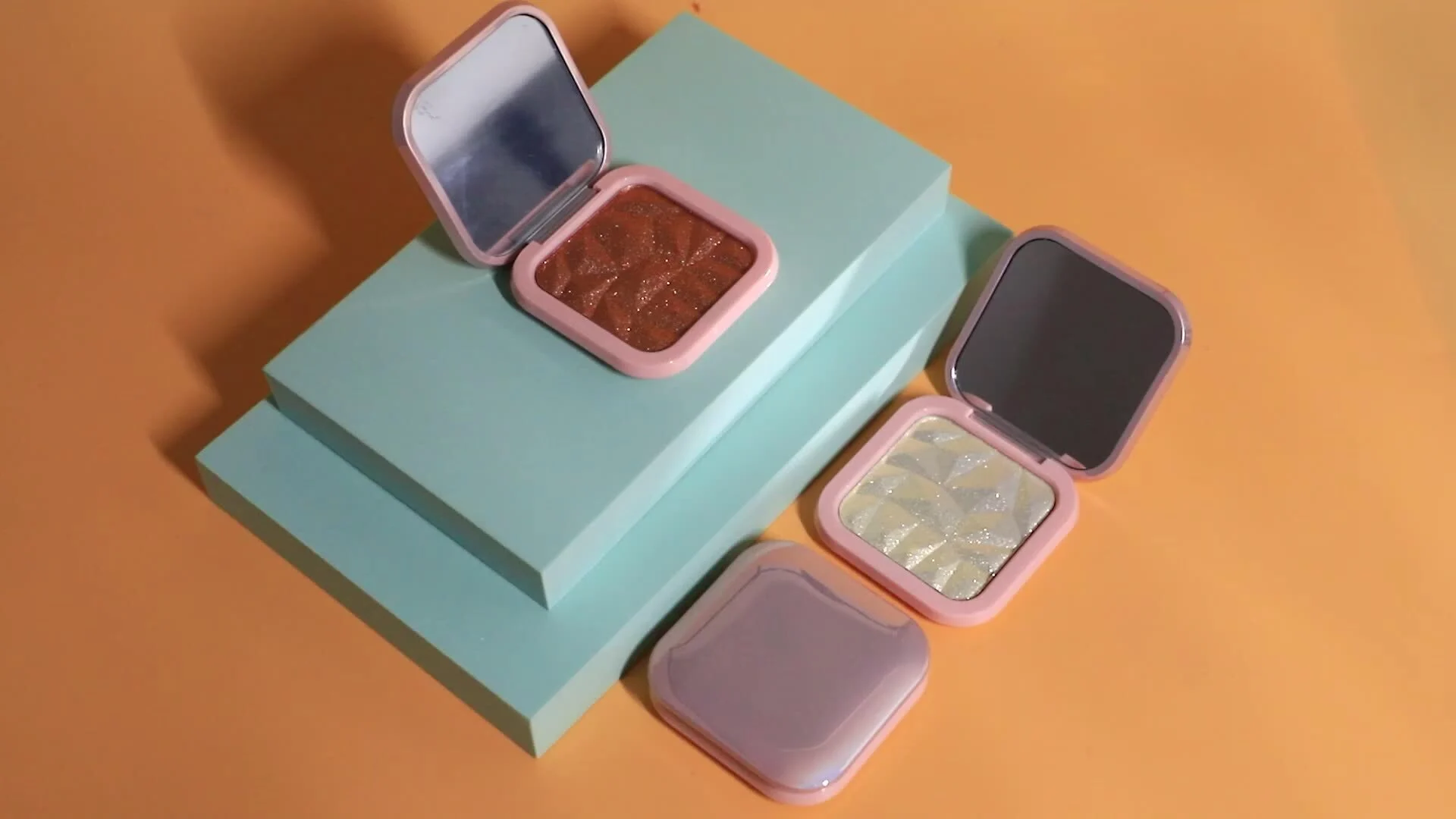 8 Color High Pigment Monochrome Highlighter Eyeshadow Palette Maker 1