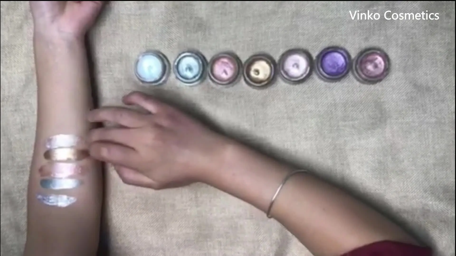 7 color high light eye shadow gel 1