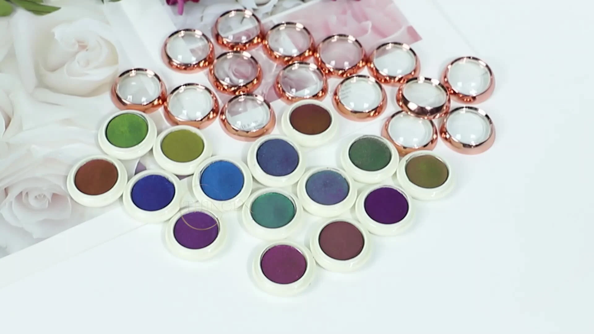 Single Pressed Duochrome Pigment Eyeshadow Chameleon Holographic Eyeshadow 1