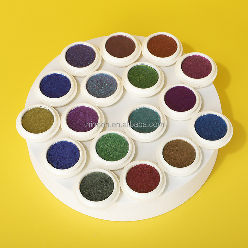 Single Pressed Duochrome Pigment Eyeshadow Chameleon Holographic Eyeshadow 12