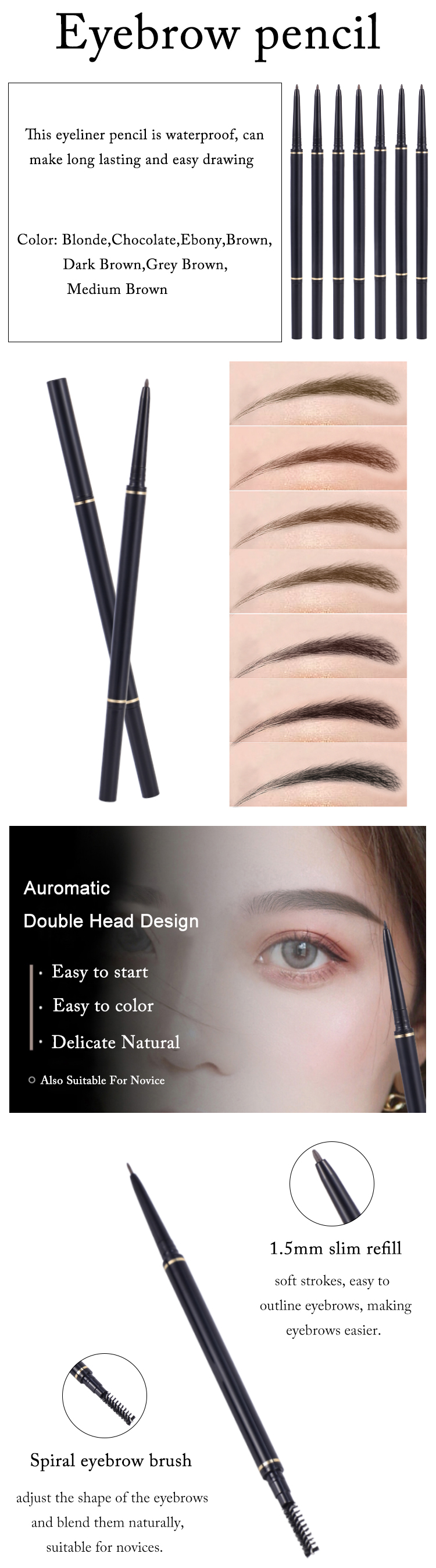 Best waterproof private label eyebrow pencil Company - Thincen 8