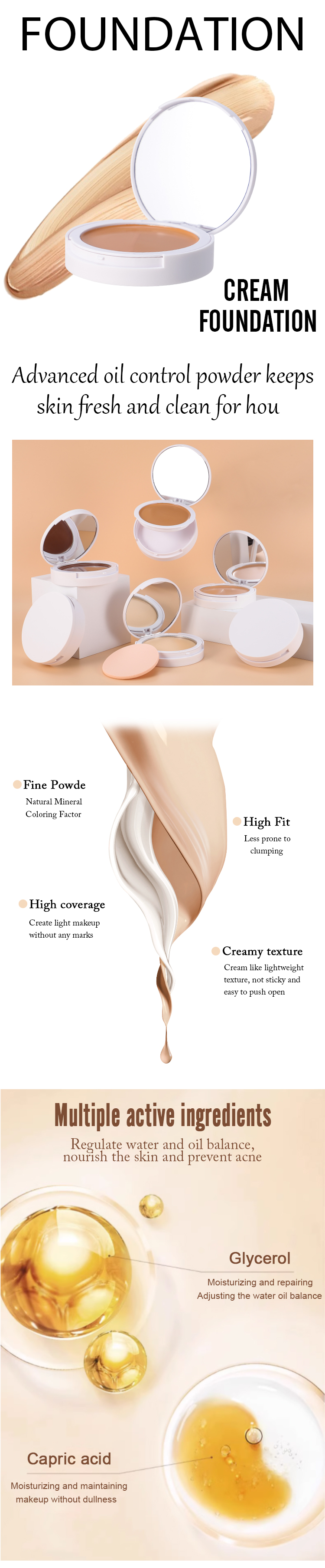 Best Private Label Foundation Cream Concealer 8