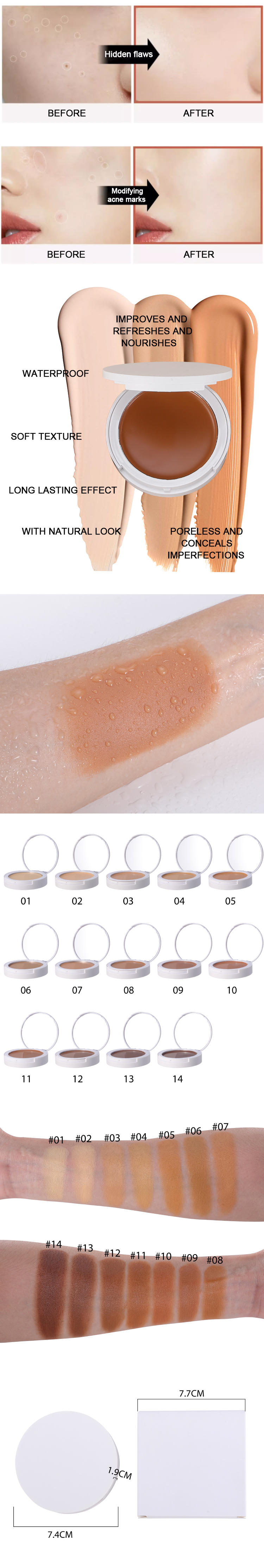 Best Private Label Foundation Cream Concealer 9