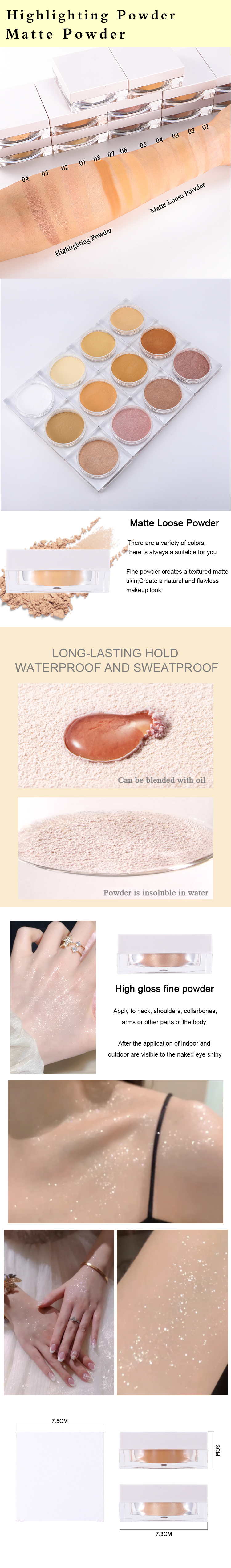 Wholesale loose setting face powder with good price - Thincen 8