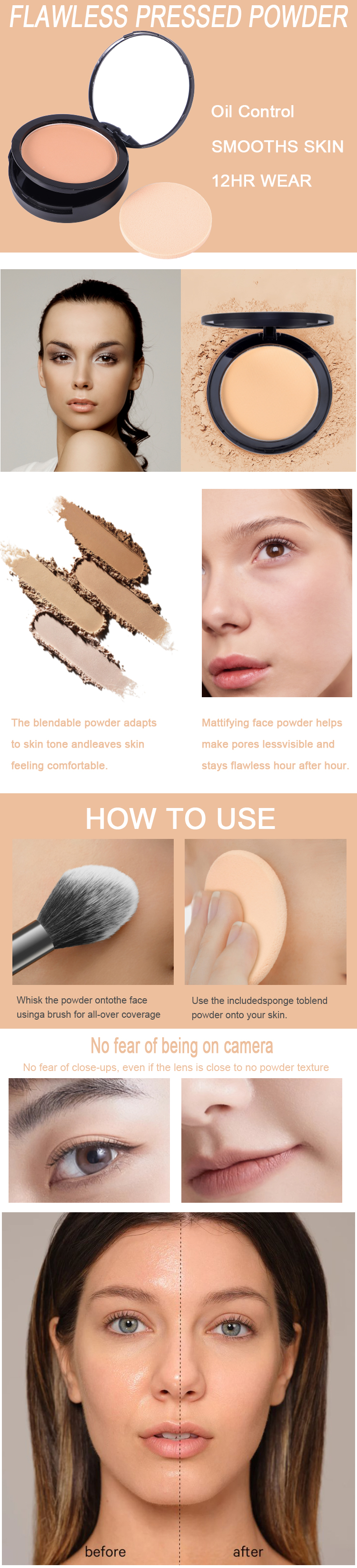Wholesale best pressed powder foundation- Thincen 7