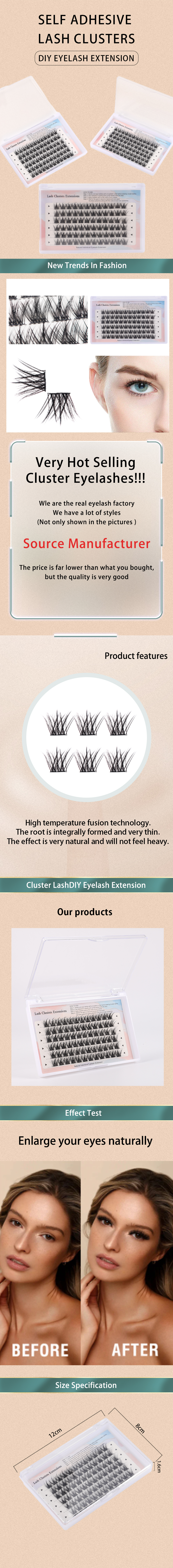 Customized 6 lines lash cluster manufacturers From China | Thincen 8