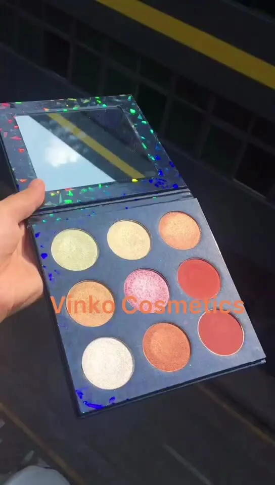 9 Color Eyeshadow Highlight Palette Manufacturer 1