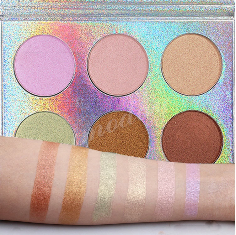 6 Color Contour Pressed Highlighter Palette Maker 1