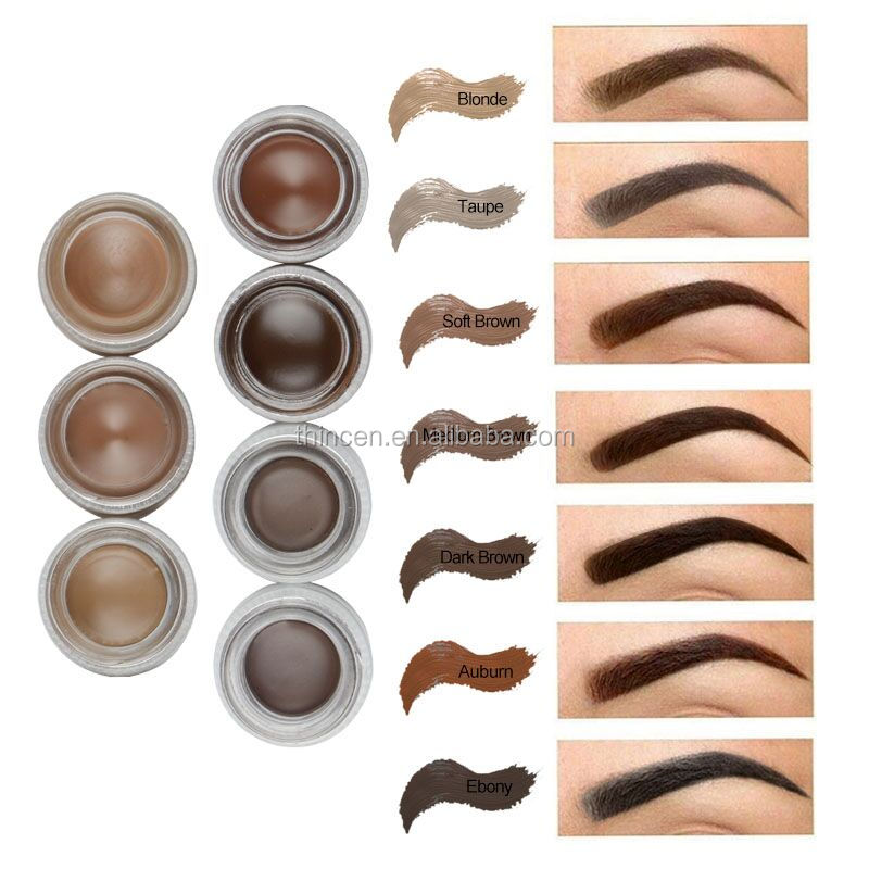 Private Label Makeup Eyebrow Pomade Long Lasting Waterproof Brow Gel 8