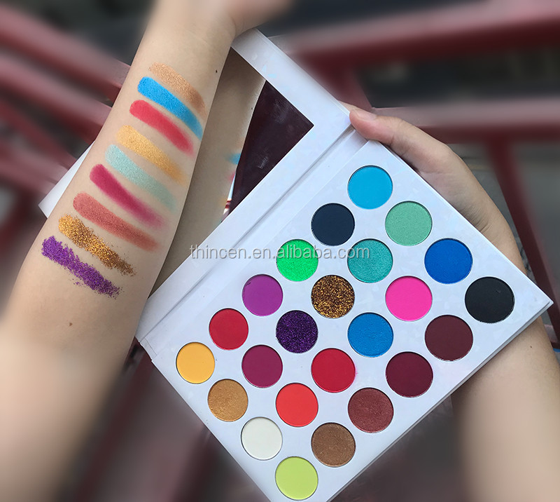 Оптова палітра тіней для повік з 24 кольорів для темної шкіри 15