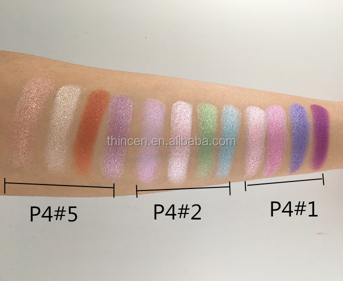 Shimmer Waterproof Long Lasting 4 Colors Dry Powder Makeup Eyeshadow Box 10