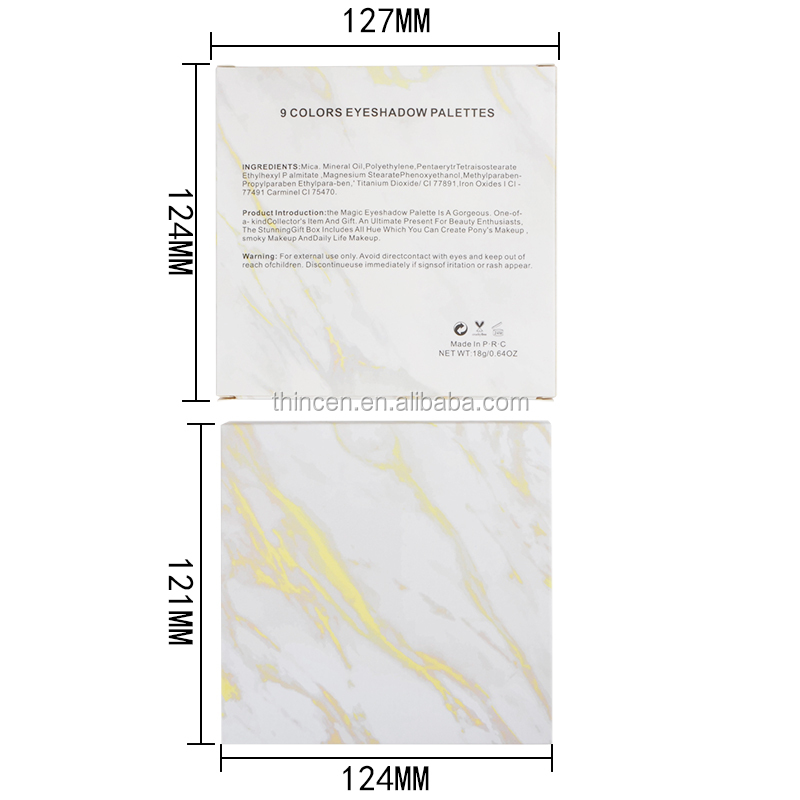 Wholesale 26mm 9 Colors Eyeshadow Palette 16