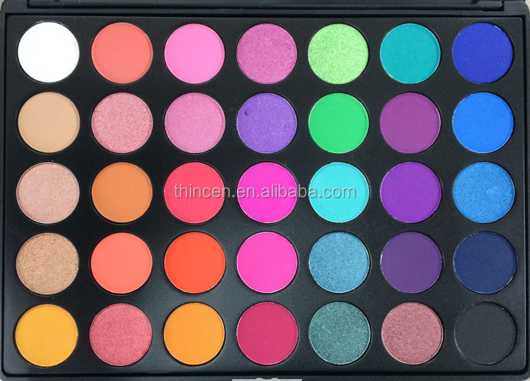 Highly pigmented 35 shades custom private label eyeshadow palette 8