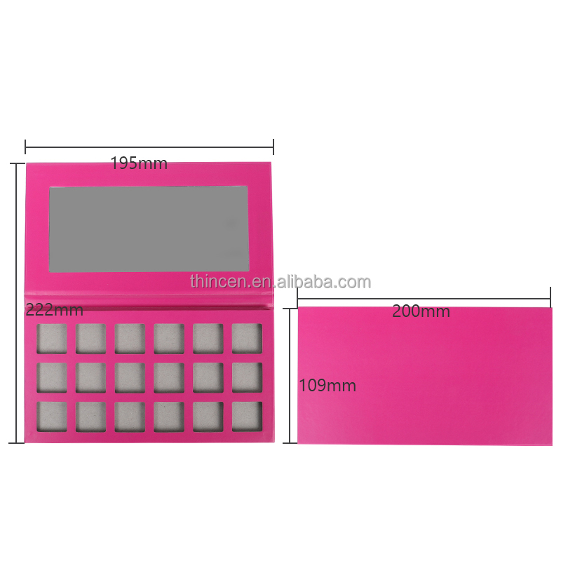 Custom High Pigment No Logo 18 Shades DIY Square Eyeshadow Palette 11