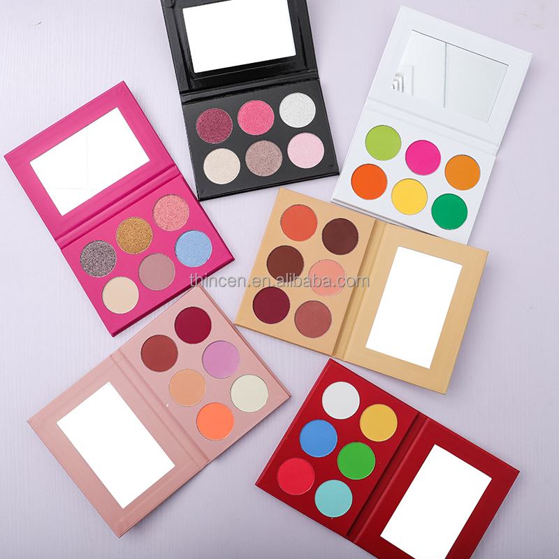 Customized 6-color DIY private label eyeshadow palette 10