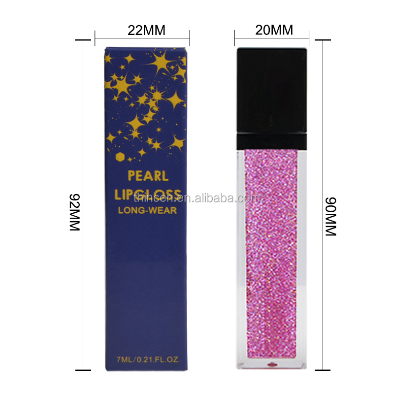 Private Label Custom Vegan Luxury Glitter Lip Gloss 12
