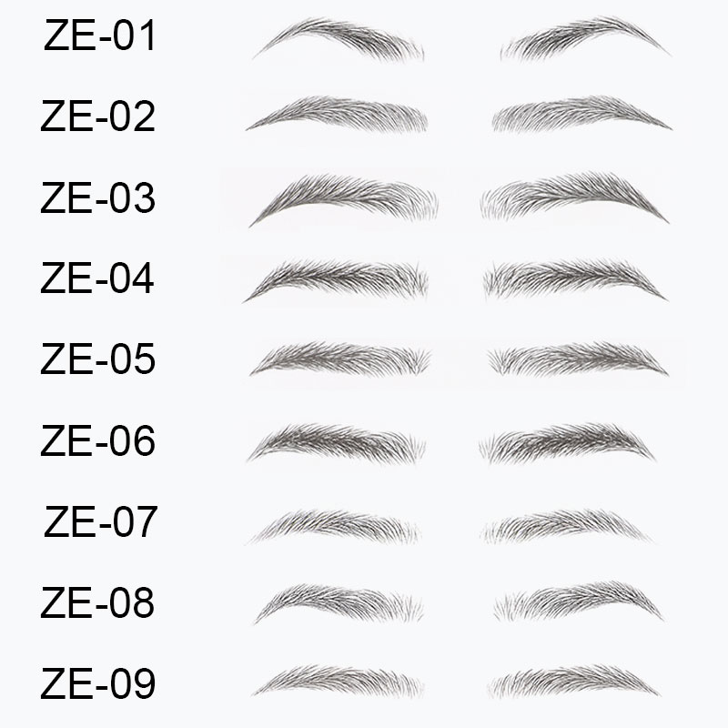Wholesale custom eyebrow tattoo 4D stickers 9