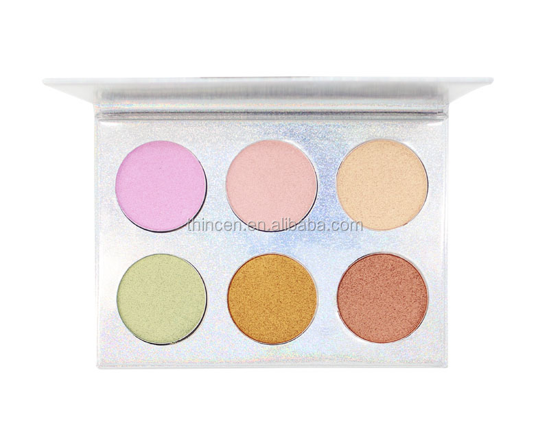 6 Colors Private Logo Customizable Pigment Facial Makeup Palette 10