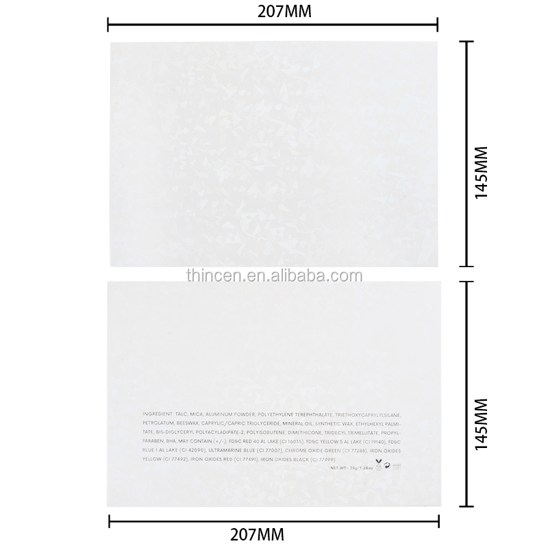 Палітра тіней для повік з високим вмістом пігменту, 24 штуки, з власним логотипом 9