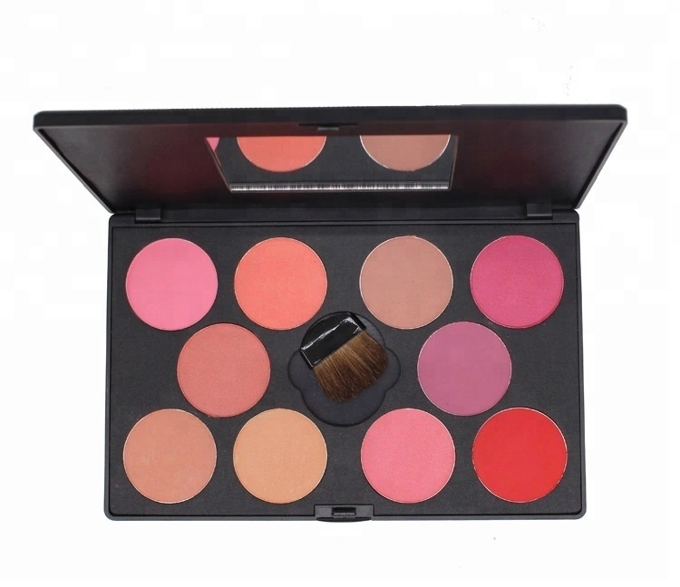 Wholesale Custom 10 Colors High Pigment Own Brand Blush Palette - Thincen 1