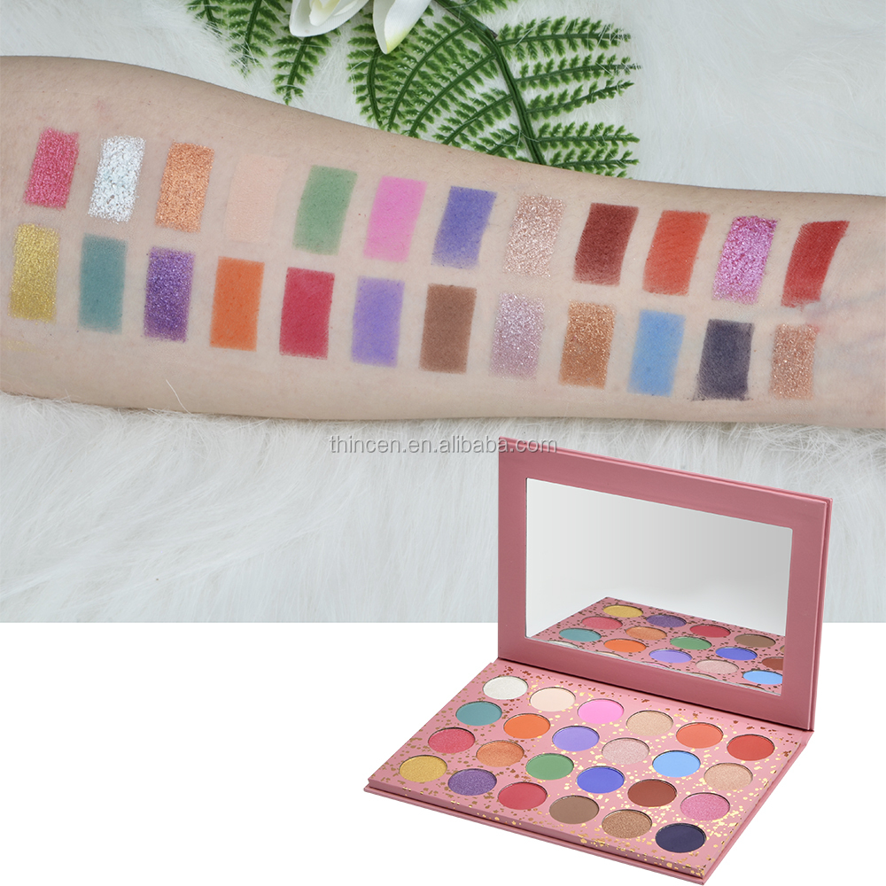 24 Color Eye Makeup High Pigment Eyeshadow Palette Private Label 30