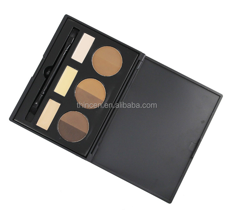 Wholesale High Pigment Eyebrow with Concealer Palette Eyebrow kit 18
