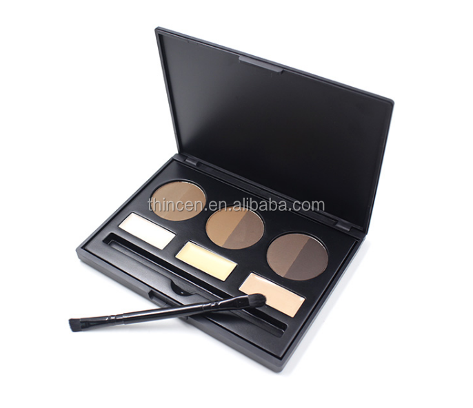 Wholesale High Pigment Eyebrow with Concealer Palette Eyebrow kit 8