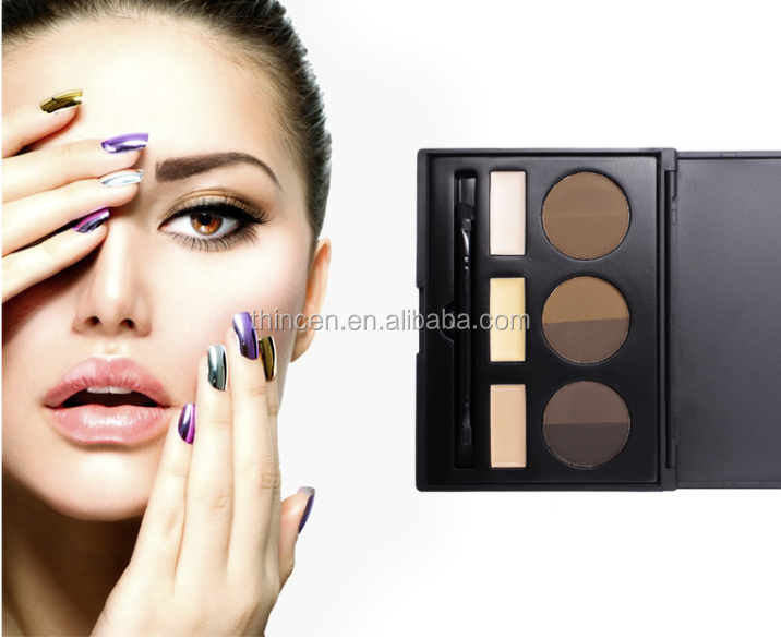 Wholesale High Pigment Eyebrow with Concealer Palette Eyebrow kit 14