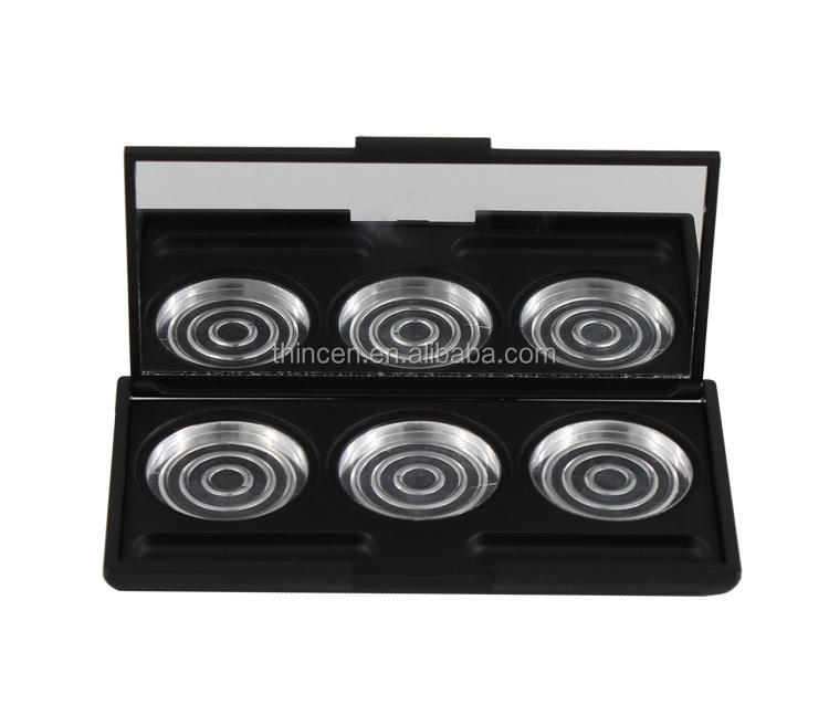 Thincen - You can DIY cosmetic plastic empty palette with 3 holes for eyeshadow cosmetic containers DIY eyeshadow platte 14