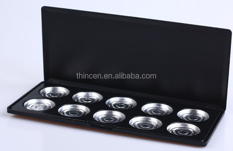 10 Hole Wholesale Single Packaging Lipstick Palette Empty Eyeshadow Pan 18