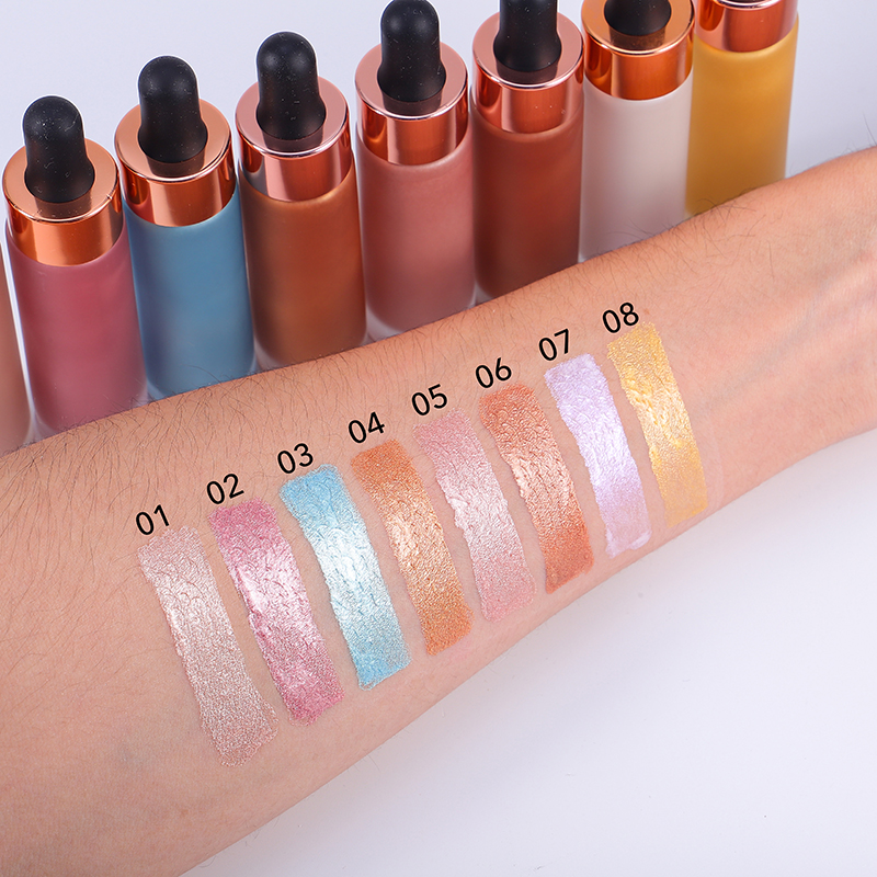 Waterproof 8-Color Liquid Highlighter 6