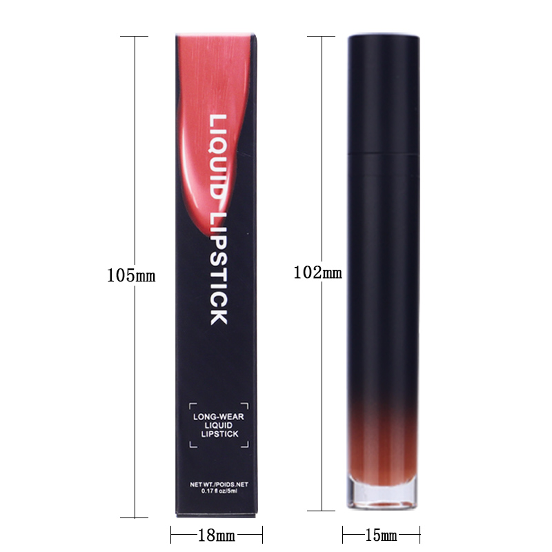 Wholesale 12 colors long lasting waterproof matte liquid lipstick 10