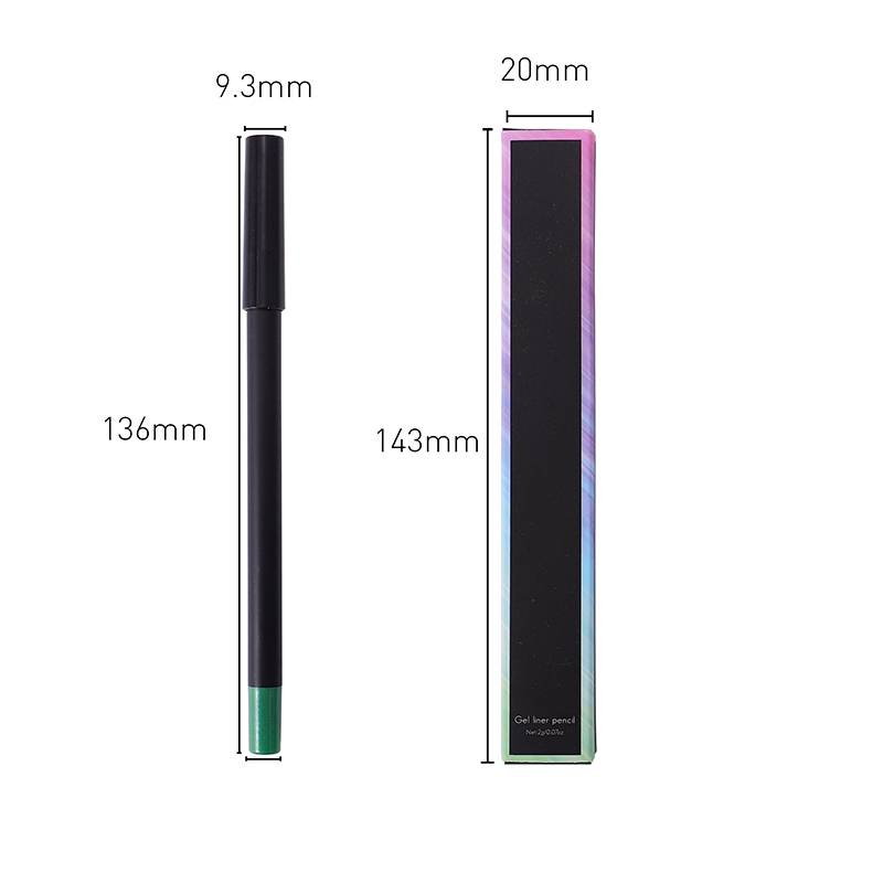 Private Label 4 Color High Pigment Gel Waterproof Smooth Pencil Eyeliner 8