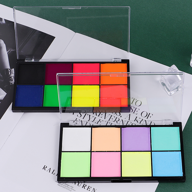 Wholesale 8 Colors Halloween Party Water Activated Neon Palette 4