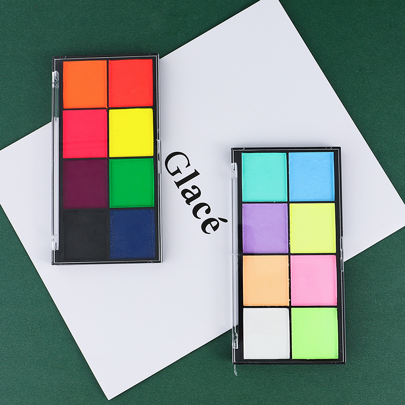 Wholesale 8 Colors Halloween Party Water Activated Neon Palette 5