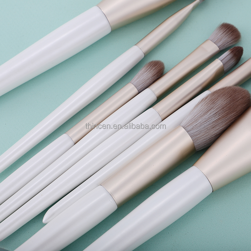 8pcs Luxury White Makeup Brush Set Wholesale 8