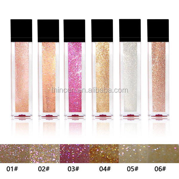 Waterproof Private Label Liquid Glitter Nude Lip Gloss 8