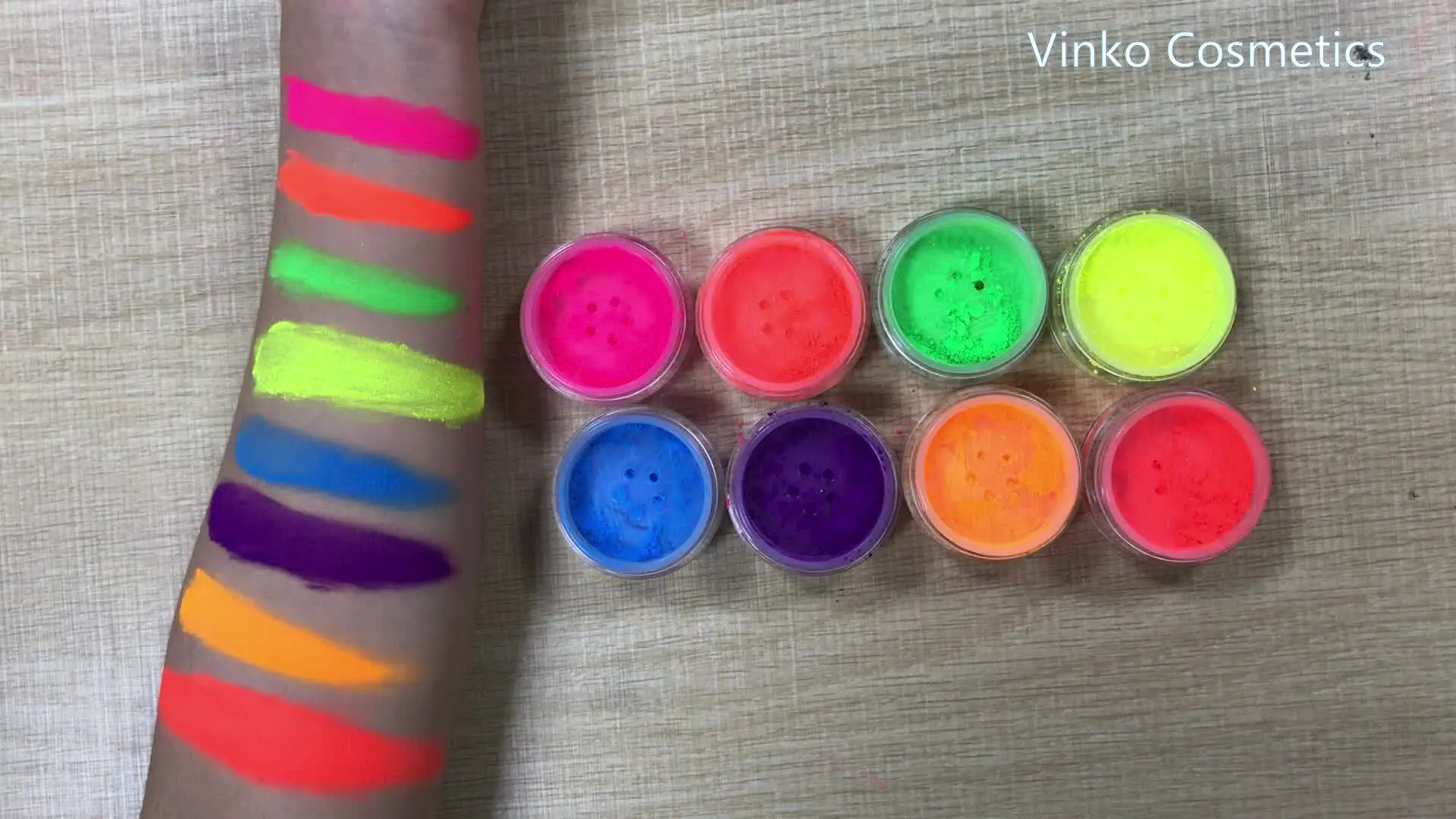 Wholesale Custom Monochrome Neon Powder Eyeshadow 1