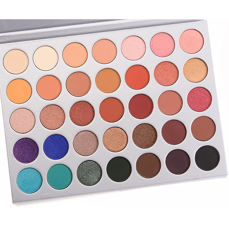 Vegetarian 35 Color Eyeshadow Palette Wholesale Customized 9