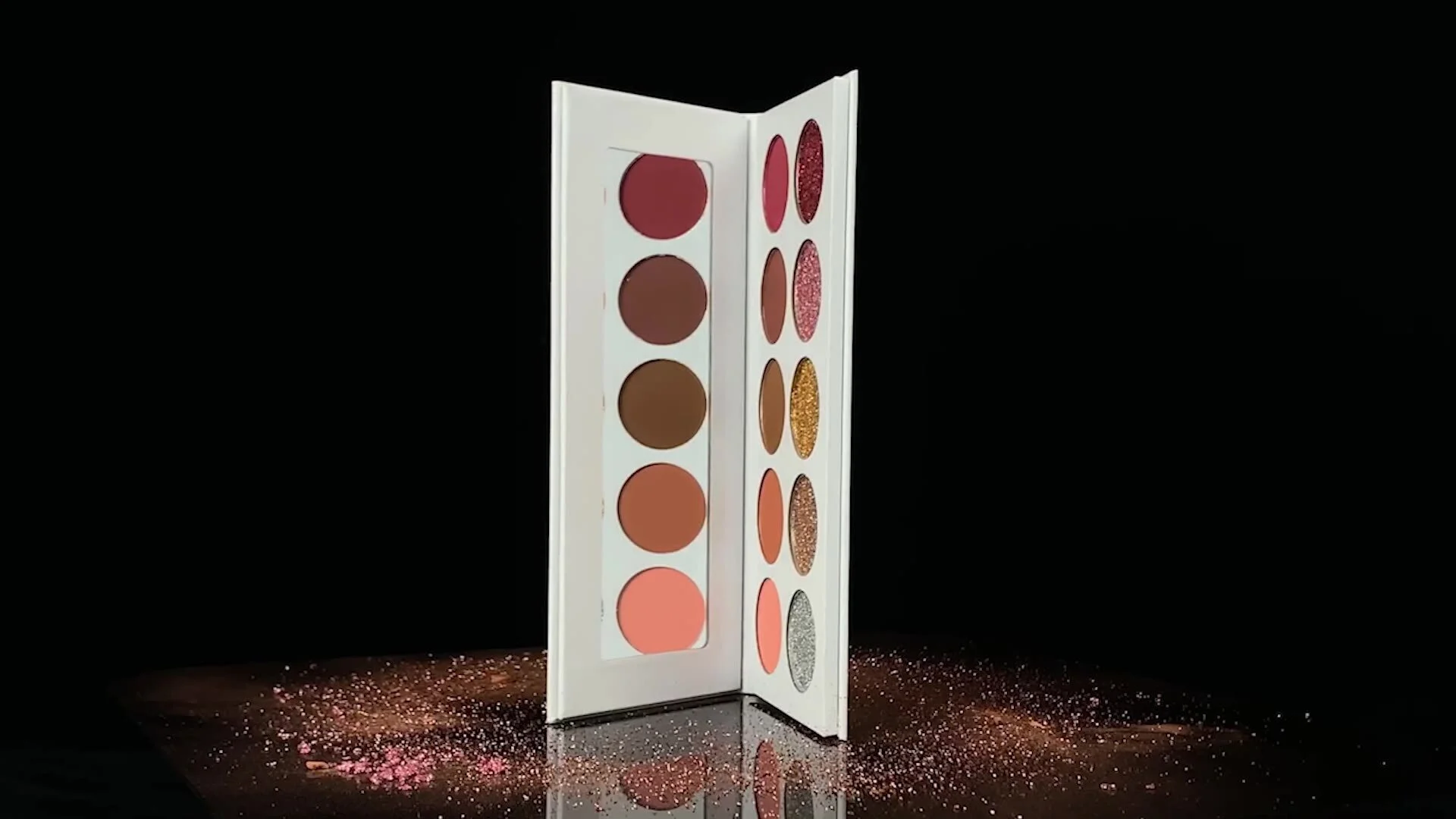 High Pigment 10 Color Glitter Eyeshadow Palette Supplier 1