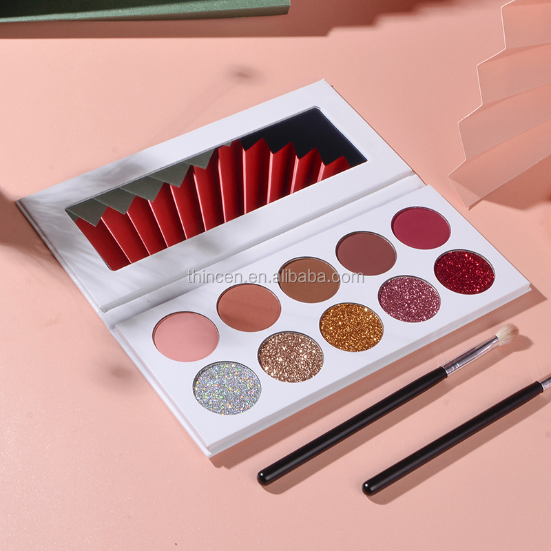 High Pigment 10 Color Glitter Eyeshadow Palette Supplier 9