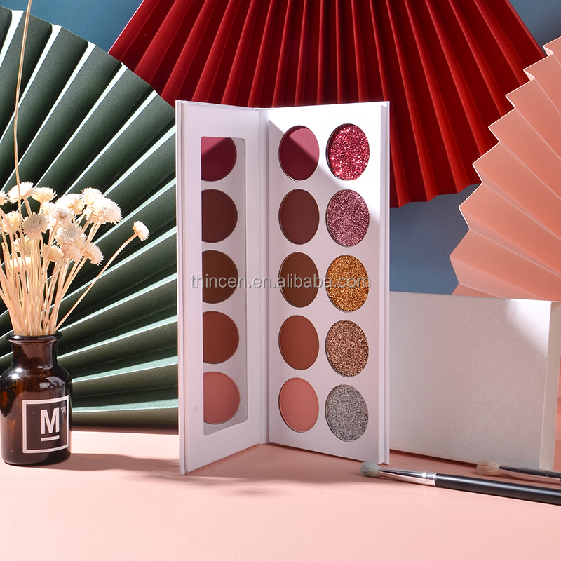 High Pigment 10 Color Glitter Eyeshadow Palette Supplier 15