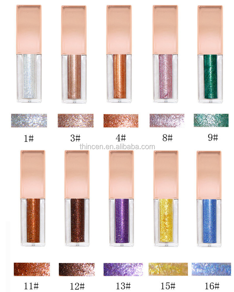 Glitter Metal Eyeshadow Liquid Maker 8