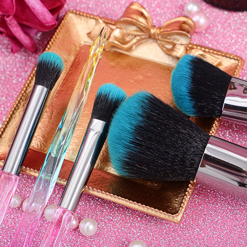High Quality 5pcs Crystal Handle Makeup Brush Set 1