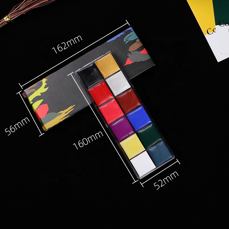 Halloween 12 Color Body Oil Paint 12