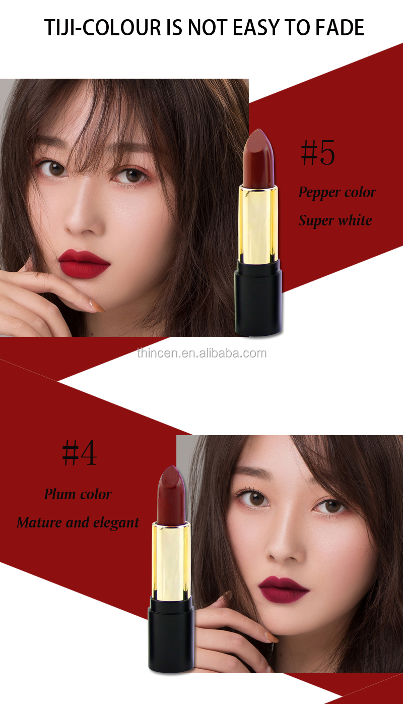 OEM Custom Logo Free Vegan Matte Lipstick 10