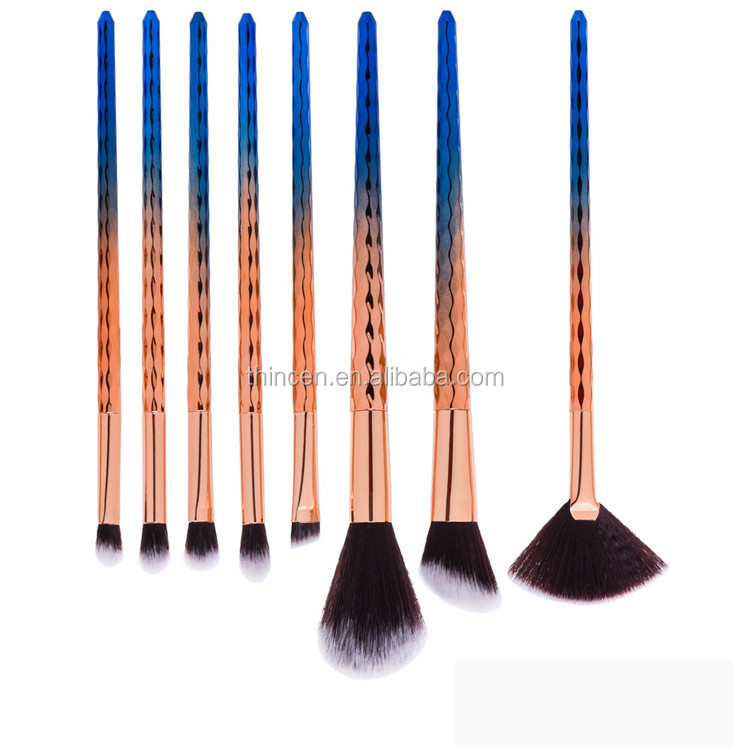 High Quality 8 Pack Silicone Eyeshadow Brushes Wholesale 12