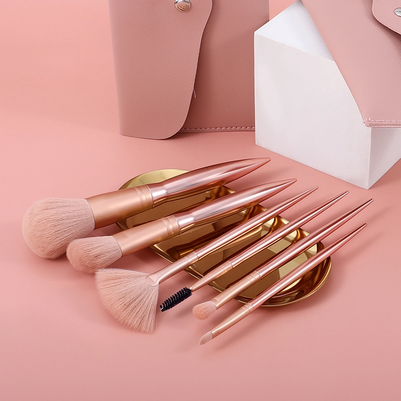 Set ng Luxury Pink na Makeup Brush na Pasadyang Pribadong Label - Thincen 1