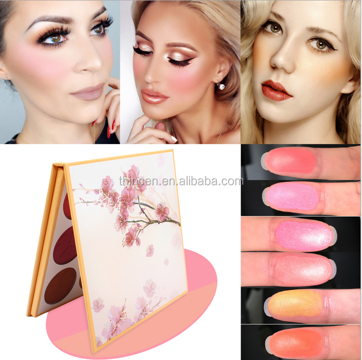 9 shades of shimmery eyeshadow and Blush Palette Maker 8