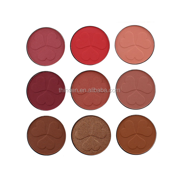 9 shades of shimmery eyeshadow and Blush Palette Maker 9